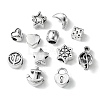 60Pcs 12 Style Tibetan Style Alloy European Beads TIBEB-FS0001-05-3