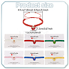 7Pcs 7 Colors Alloy Acrylic Butterfly Charm Bracelets Set BJEW-AN0001-79-2