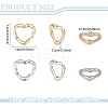 200Pcs 2 Colors CCB Plastic Bead Frame CCB-YW0001-69-2