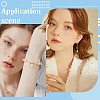 96Pcs ABS Plastic Imitation Pearl Pendants KY-SC0002-32G-6