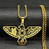 201 Stainless Steel Pendant Necklaces NJEW-C066-18G-1