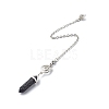 Natural Lava Rock Pointed Dowsing Pendulums PALLOY-JF00819-02-4