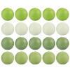 40Pcs 4 Colors Round Silicone Focal Beads SIL-TAD0001-02D-2