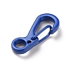 Spray Painted Alloy Push Gate Snap Keychain Clasp Findings PALLOY-K257-15-4
