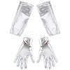 2 Pairs 2 Styles PU Leather Gloves AJEW-CL0003-16A-7