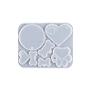 DIY Paw Print & Bone & Round & Heart Pendant Silicone Molds VALE-PW0001-082-5