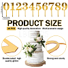 CRASPIRE 10Pcs 10 Style Number Acrylic Mirror Effect Cake Toppers FIND-CP0001-68-2