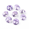 Pointed Back & Back Plated Glass Rhinestone Cabochons RGLA-J012-10mm-371-2