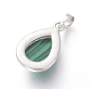 Synthetic Malachite Pendants G-L512-C01-3