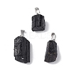 Natural Black Tourmaline Pendants G-F739-01P-1