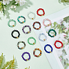 16Pcs 16 Style Natural & Synthetic Mixed Gemstone Round Beaded Stretch Rings Set for Women RJEW-AN0001-01-7