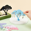 6 Sets 6 Colors Acrylic Earring Display Stands EDIS-FH0001-10-3