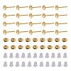 50Pcs Brass Earring Settings KK-TA0008-38C-2