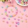 240Pcs 8 Colors Heart Acrylic Beads TACR-YW0001-92-4
