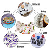 20Pcs 4 Styles Polycotton(Polyester Cotton) Printed Packing Pouches Drawstring Bags ABAG-TA0002-10-9