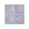 Terraced Fields & Mountains and Rivers Silicone Cup Mat Molds OCEA-PW0001-56A-1