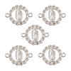 Flat Round Alloy Connector Charms FIND-YW0003-44-1
