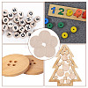 250Pcs 5 Bags Undyed Wood Cabochons WOOD-DR0001-06B-5