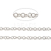 Rhodium Plated 925 Sterling Silver Round Cable Chains STER-F052-10P-2