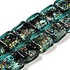 Handmade Dichroic Foil Glass Beads Strands DICH-U001-07D-1