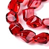 Electroplate Glass Beads Strands EGLA-N012-05-4