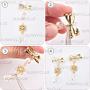 Alloy Stud Earrings Findings FIND-SC0016-79-6