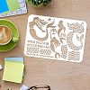Large Plastic Reusable Drawing Painting Stencils Templates DIY-WH0202-210-3