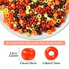 600Pcs 6 Colors Opaque Plastic Beads KY-YW0001-95-3