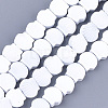 Spray Painted Non-magnetic Synthetic Hematite Beads Strands G-T116-23-16-1