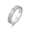 Brass Crushed Ice Pattern Finger Rings FS-WG1F485-09-1