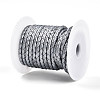 Braided Cowhide Leather Cord NWIR-N005-01L-4mm-2