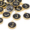 Golden Plated Alloy Charms X-ENAM-S118-02J-4