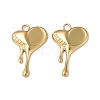 Ion Plating(IP)  304 Stainless Steel Pendant Cabochon Settings STAS-C066-26G-2