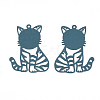 430 Stainless Steel Kitten Pendants STAS-S108-18A-2