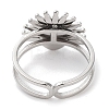 Ion Plating(IP) 304 Stainless Steel Ring RJEW-B059-01P-04-3
