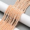 Opaque Solid Color Electroplate Glass Beads Strands GLAA-F029-P4mm-C06-4