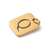 304 Stainless Steel Charms STAS-R001-01G-Q-2
