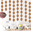 Rugby Decoration Paper Hanging Banners AJEW-SP0004-84-7