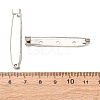 Iron Brooch Pin Back Safety Catch Bar Pins with 3 Holes IFIN-A171-04I-3