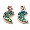 Druzy Resin Pendants X-RESI-S383-007-B01-3