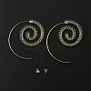 Vortex Alloy Stud Earrings with Stainless Steel Pins for Women EJEW-SZC0002-007-1