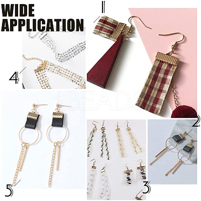 Iron Ribbon Crimp Ends E005Y-NF-1