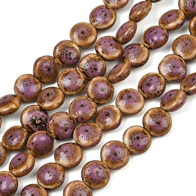 Vintage Style Glazed Porcelain Beads PORC-B002-12-02-1