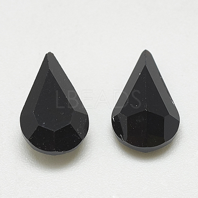 Pointed Back Glass Rhinestone Cabochons RGLA-T082-6x10mm-02-1