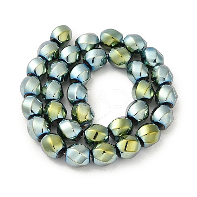 Electroplated Non-Magnetic Synthetic Hematite Beads Strands G-P518-05E-1