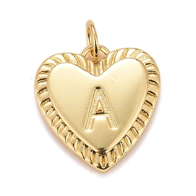 Rack Plating Real 18K Gold Plated Brass Pendants KK-E260-01G-A-1