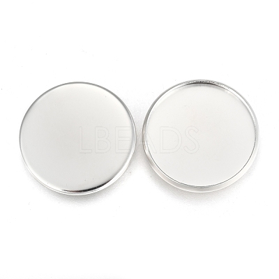 304 Stainless Steel Plain Edge Bezel Cups STAS-E460-10S-20MM-1