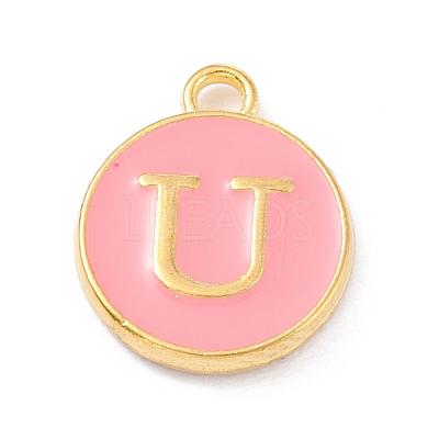 Golden Plated Alloy Enamel Charms ENAM-Q437-14U-1