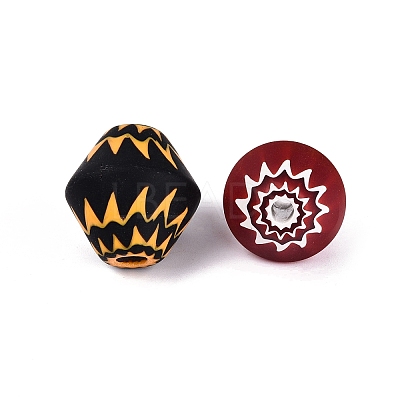 Handmade Millefiori Glass Barrel Beads LA-N002-25-1