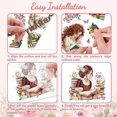 3 Sheets 3 Styles PVC Waterproof Decorative Stickers DIY-WH0404-106-1